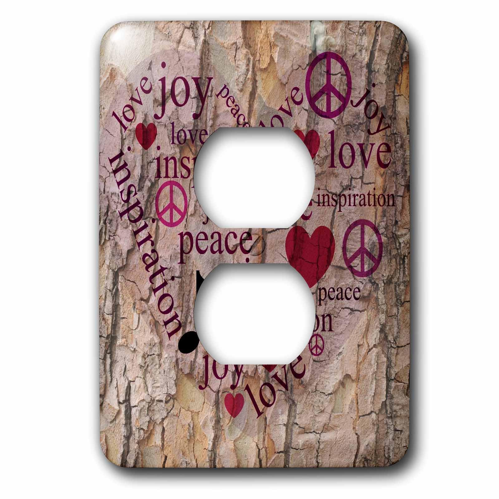 Inspirational Words On A Tree plaque murale plaque de finition 3dRose