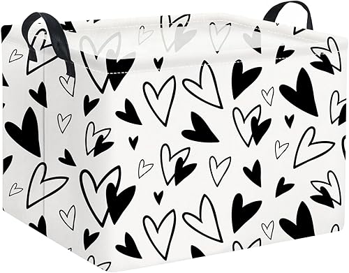 Miniatura 57 de Cesta rectangular de almacenamiento para niños con asas para el hogar, cocina, niños y niñas, lindo contenedor organizador de almacenamiento de