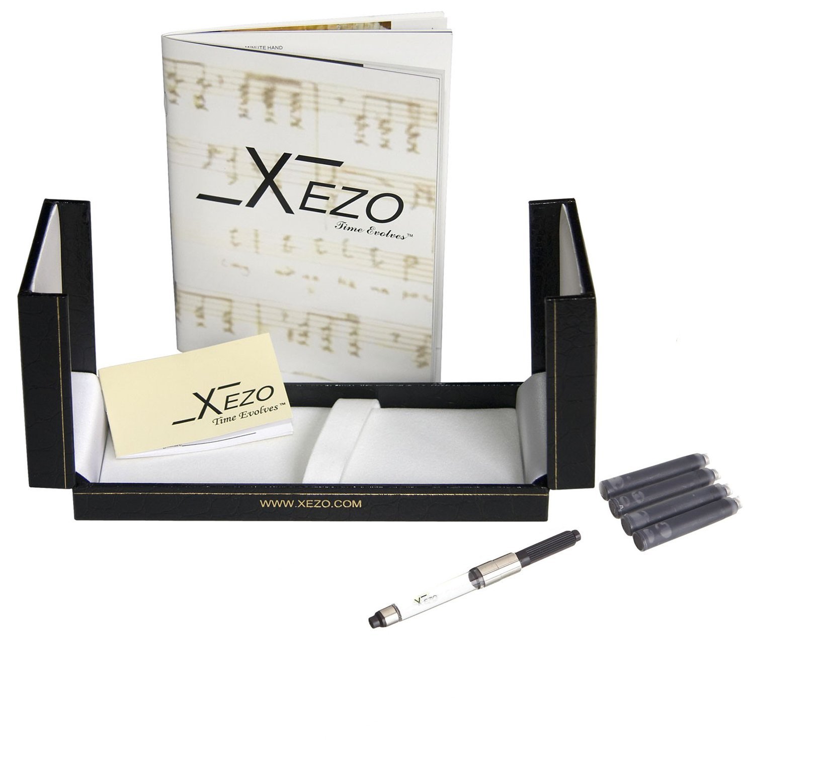 Xezo Maestro Jubilee Stylo à Bille à Pointe Fine En Nacre Blanche Océanique Et Coquille D