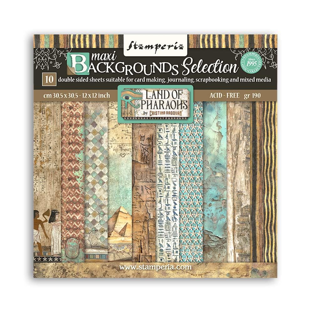 Stamperia, Scrapbook Paper Pad for Scrapbooking Albums, Cards, Bullet Journals, and More, Acid Free, Double-Sided