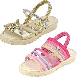 Sandália Infantil De Menina Feminina Papete Confortável Tratorada Leve Criança