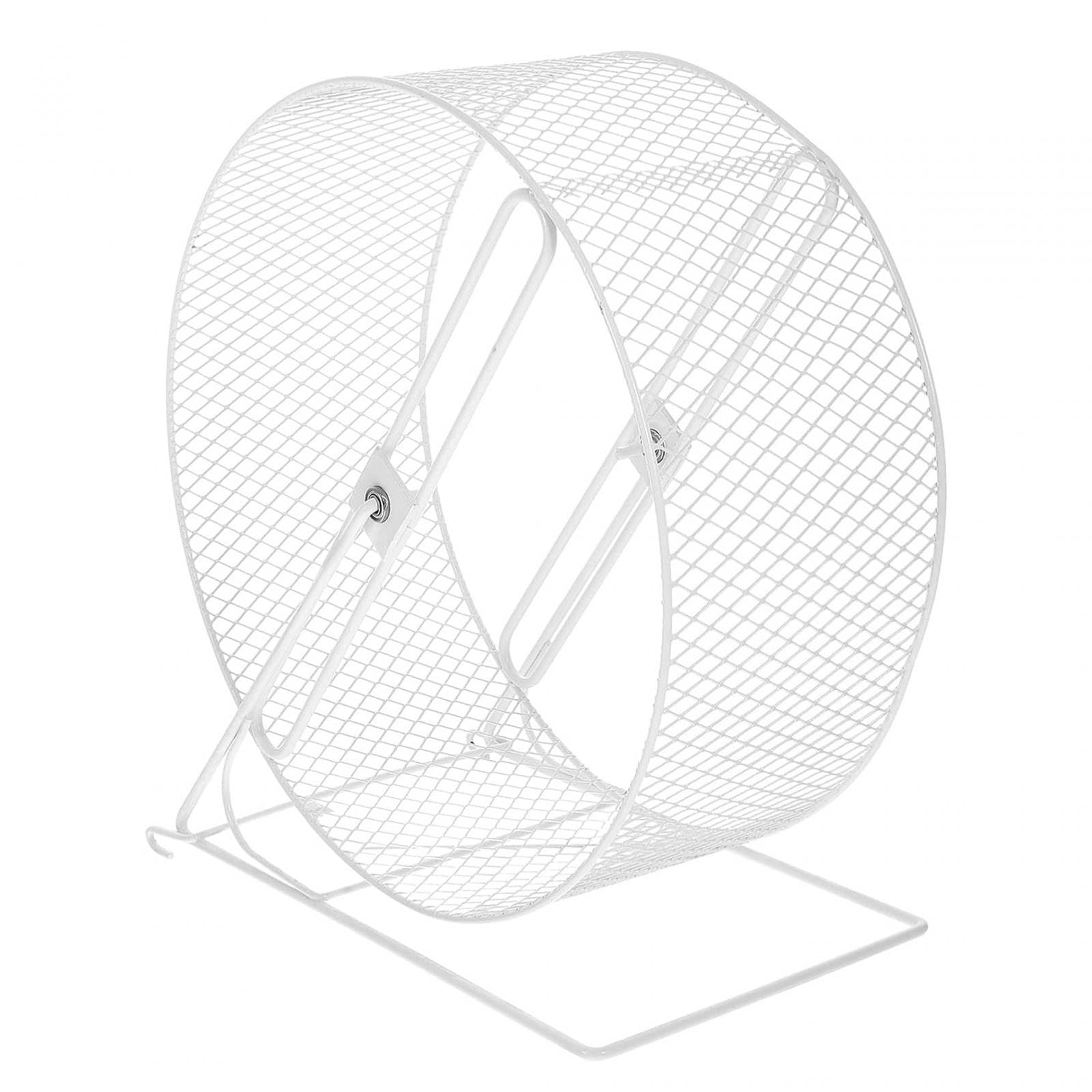 Roue exercice hamster métal silencieuse plateforme accessoire habitat