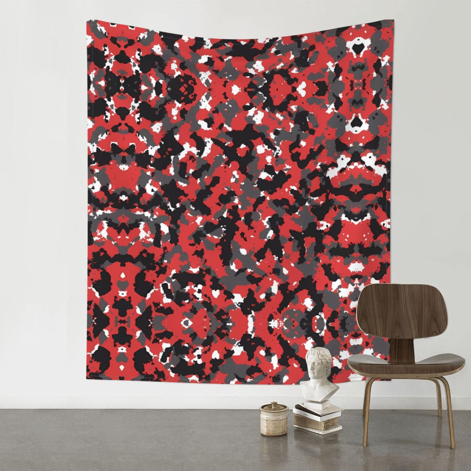 WHJSSF Camouflage pattern Prints 60x51in Wall Tapestry Bohemian Throw Blanket Dorm Decor Beach Picnic Cover