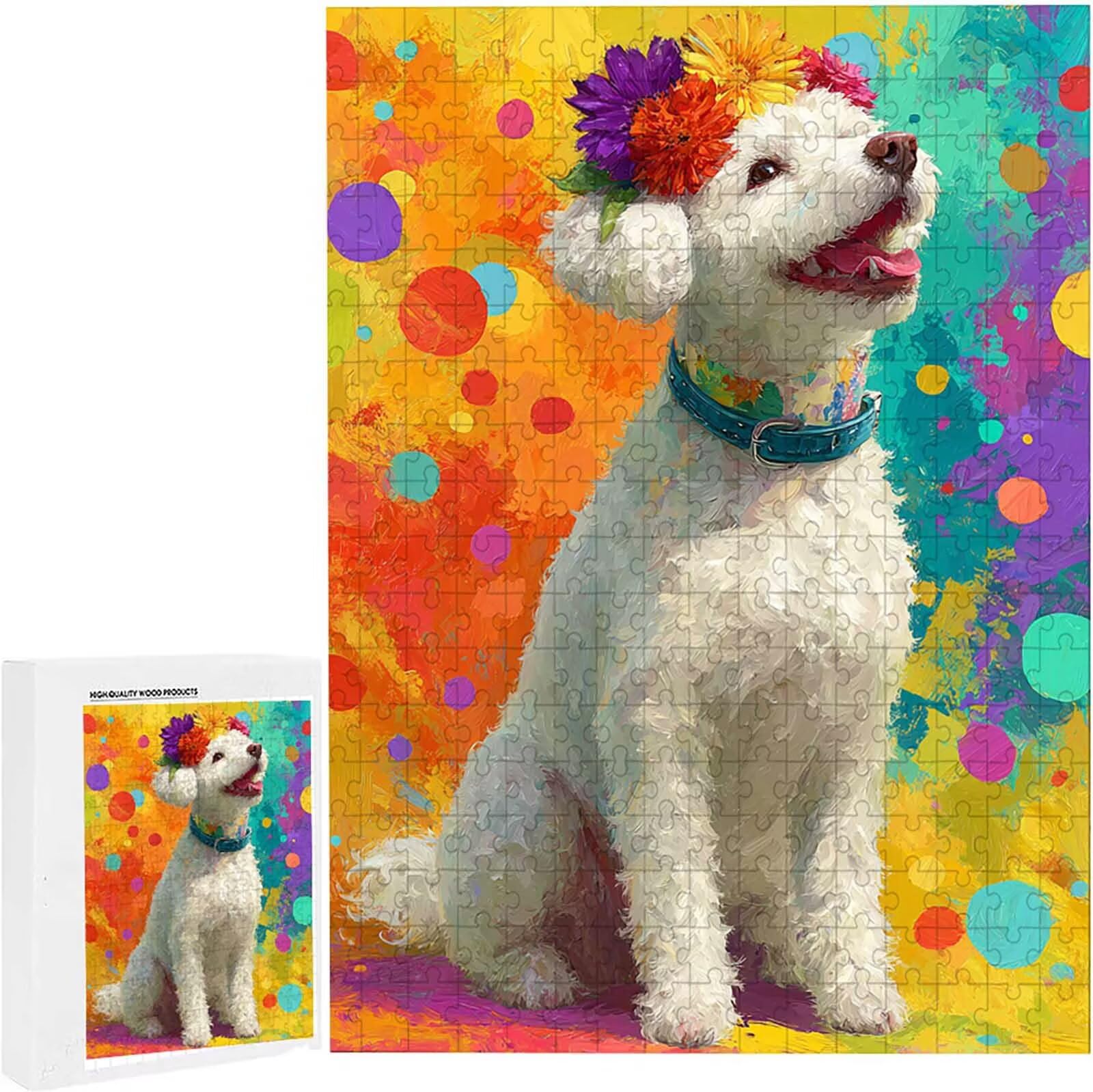 Puzzle dla dorosłych 1500 elementów zwierzę pies 87 x 57 cm puzzle dla dorosłych gra edukacyjna wyzwanie zabawki 1500 elementów dla dzieci, kolorowa układanka do majsterkowania do dekoracji wnętrz