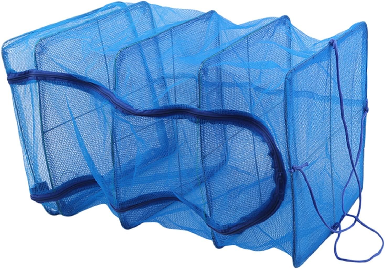 Fishing Accessories- Foldable 4 Layers Drying Fishing Net Rack Hanging Vegetable Fish Dishes Dryer PE Hanger Fishing Net Fishing Accessories,Fishing Landing Net,Easy Catch & Release