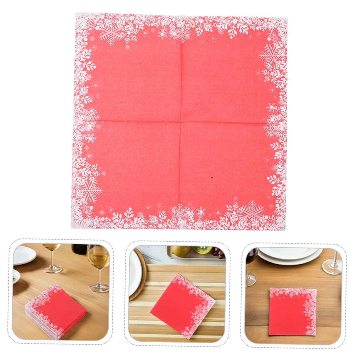 Homoyoyo 120 Piezas Servilletas Desechables Navidad Diseño de Alta Absorción para Fiestas y Reuniones Navideñas