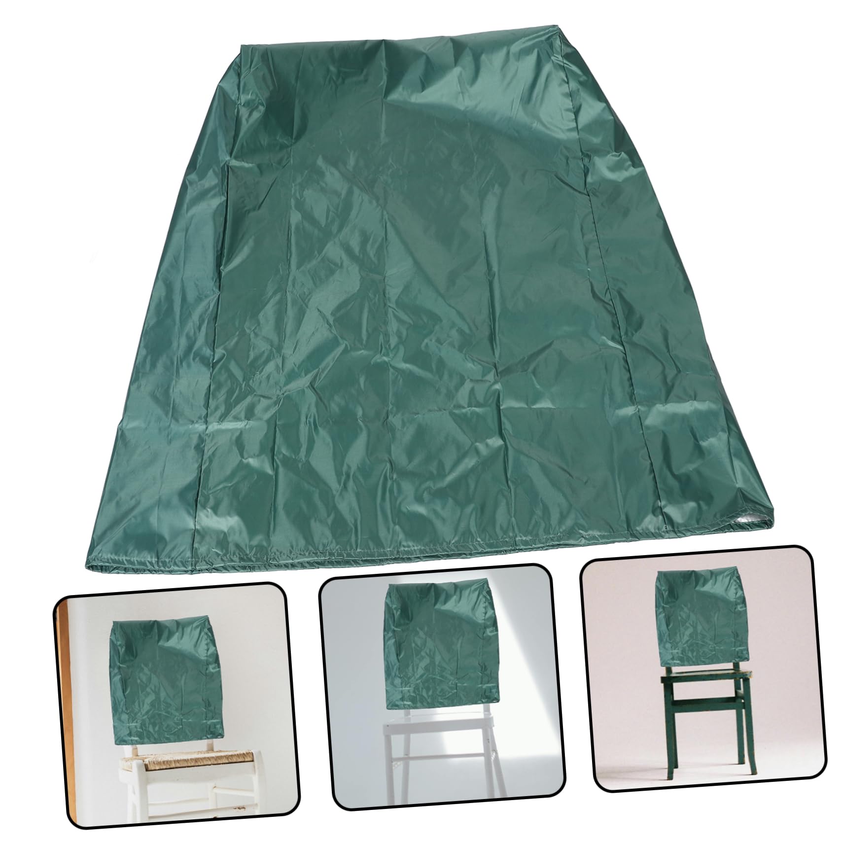 Funda impermeable para silla plegable con protección UV para exteriores para playa y camping, funda protectora resistente a la intemperie para sillas de terraza y sillas apilables, 71 x 20/34 x 110 cm