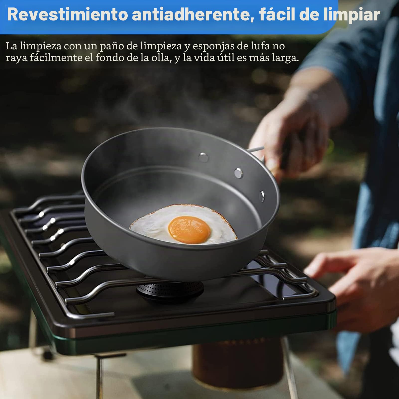 Juego de Ollas de Camping de 14 Piezas, Kit de Utensilios de Cocina para Acampar, Juego de Cocina para Acampar, Vajilla para Cocinar al Aire Libre, para Cocina al Aire Libre, Senderismo, Camping