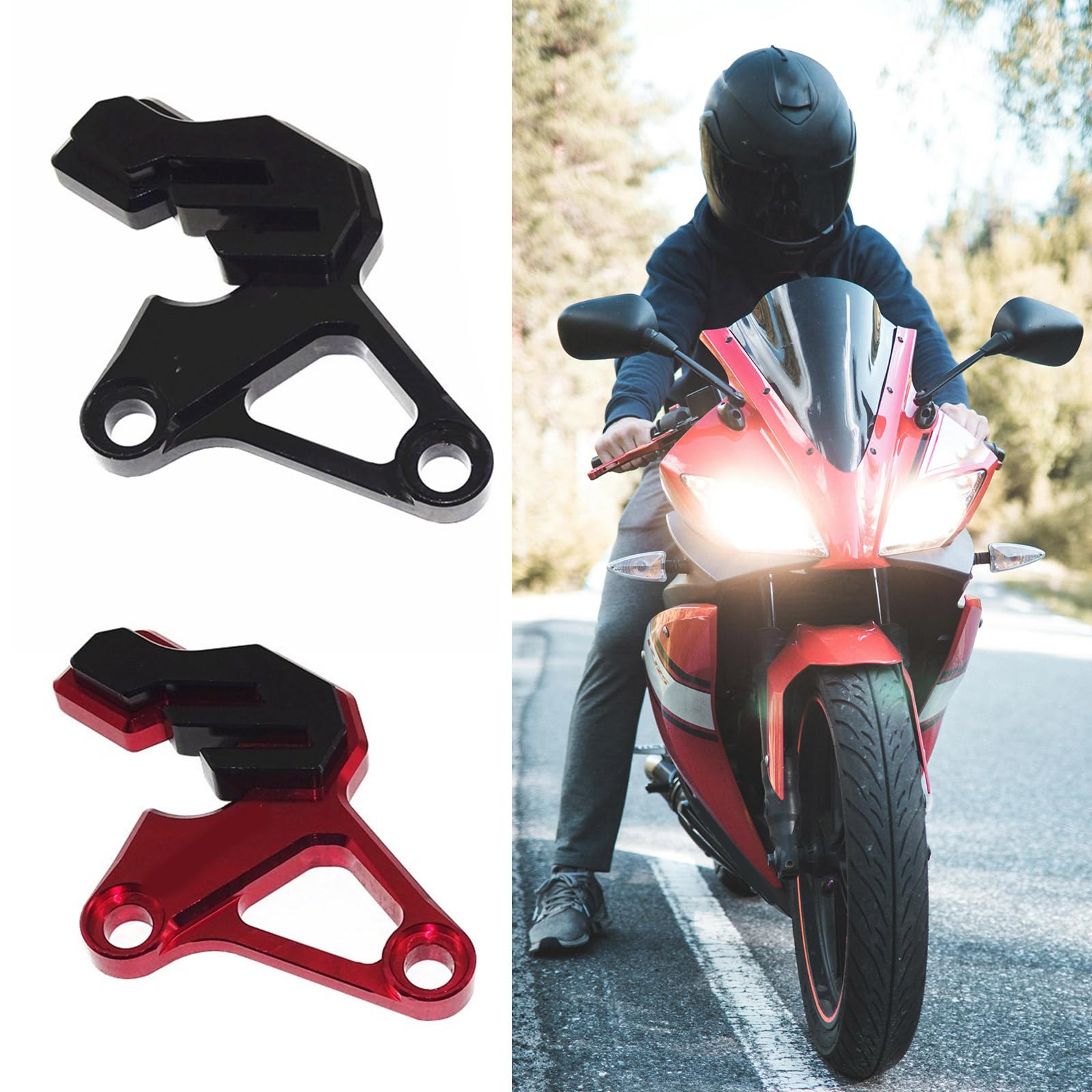 Copri Pinza Freno Con Viti E Lavatrici Alluminio Parafreno Copertura Accessori Moto