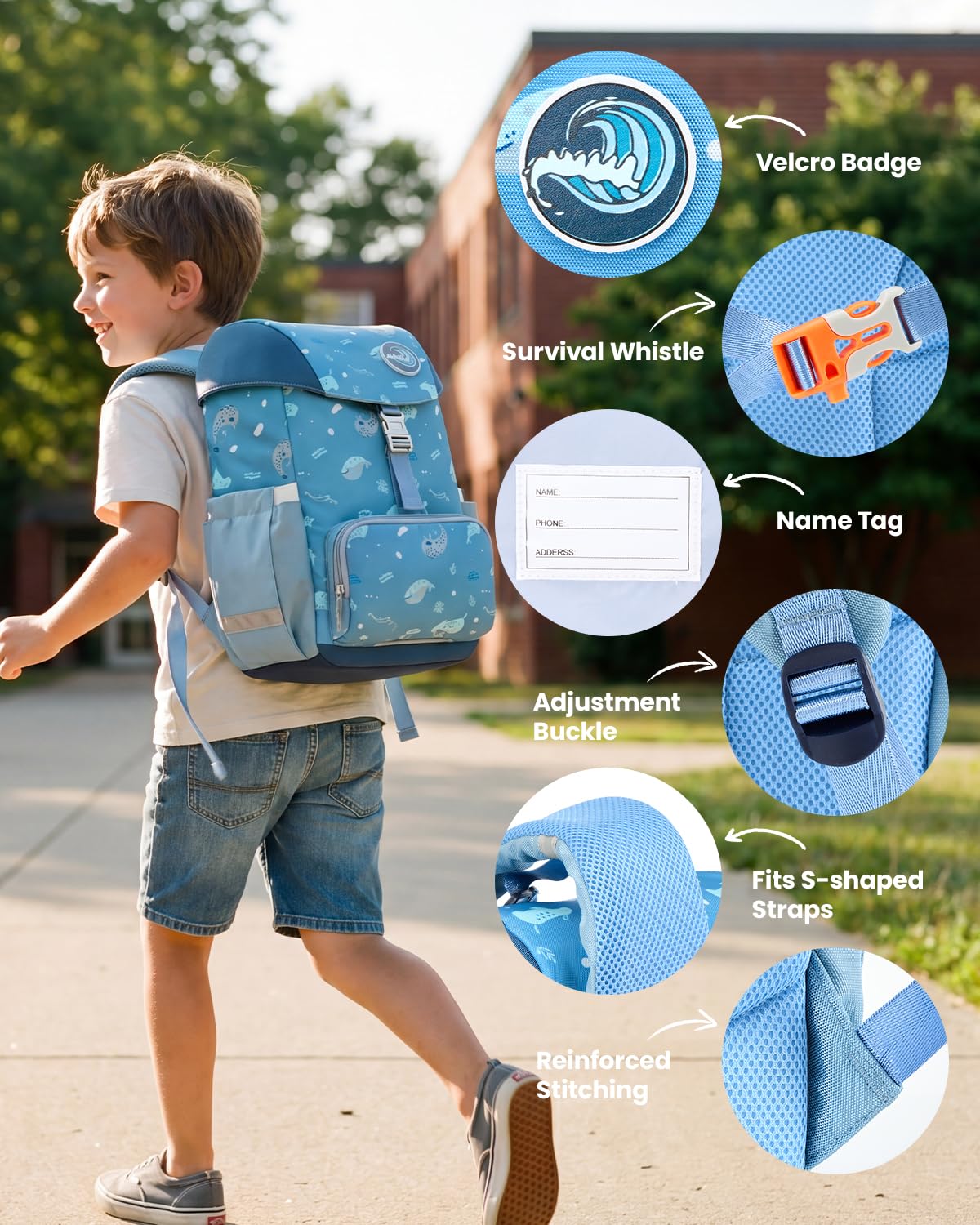 Amythe Mochila Ergonómica Niño 1° Escuela Aire Libre