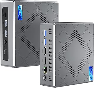 KAMRUI Mini PC, Intel Core i5-12450H(up to 4.4GHz) Mini Computer 16GB Ram 512GB ROM, Small Desktop Computers Support 4K UHD WiFi6 Type C BT5.0 for Business Home Media Office Industrial