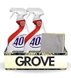 GROVE Multi-Surface Cleaner Spray 32 oz Bundle with Microfiber Cloth - All-Purpose Cleaner, Degreaser, Disinfectant - Antibacterial Spray for Home and Workplace - (3 Items)