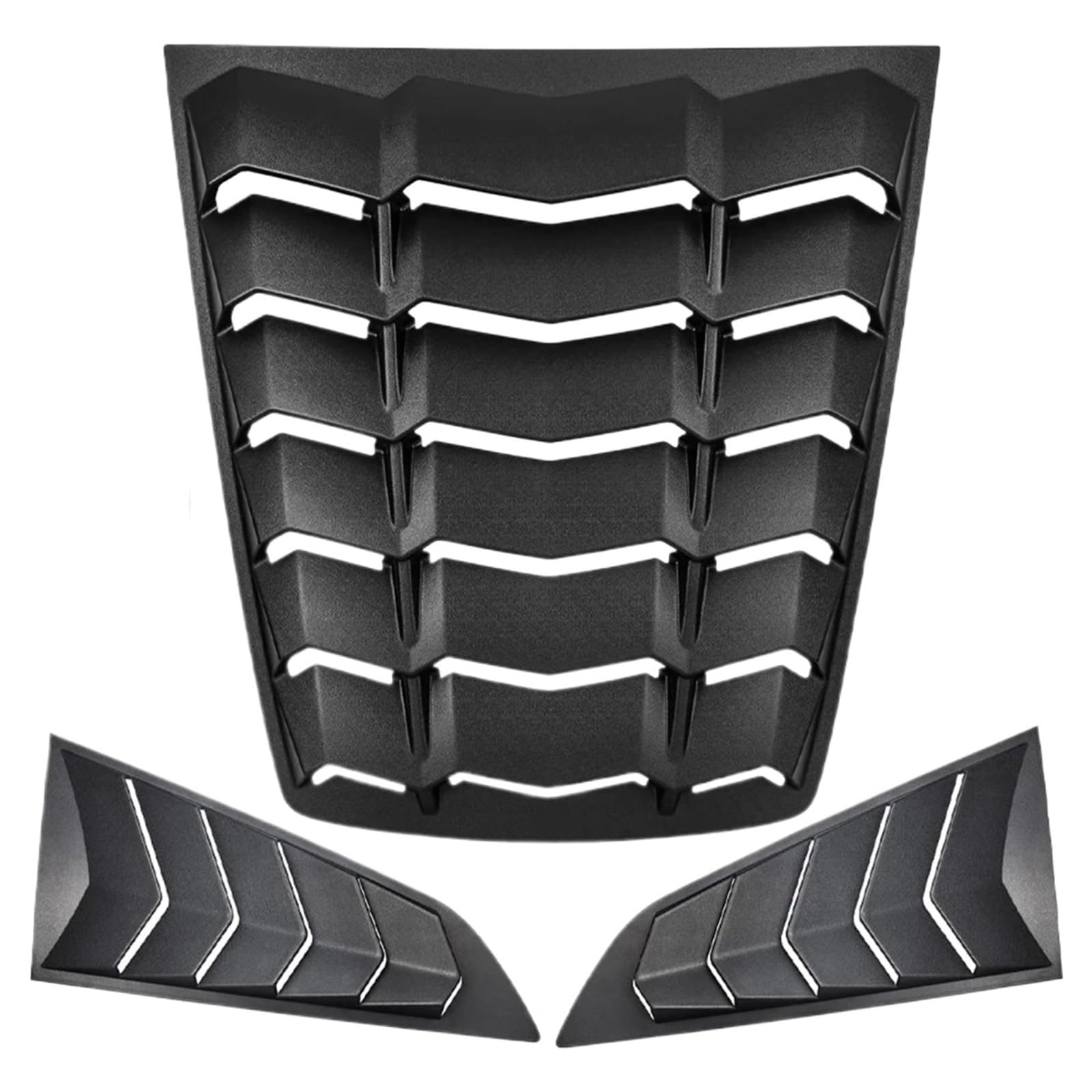 Rear & Side Window Louver Compatible for Corvette C7 Stingray Grand Sport Z51 Z06 ZR1 2014-2019 Wind-Shield Sunshade Cover GT La-mbo Style