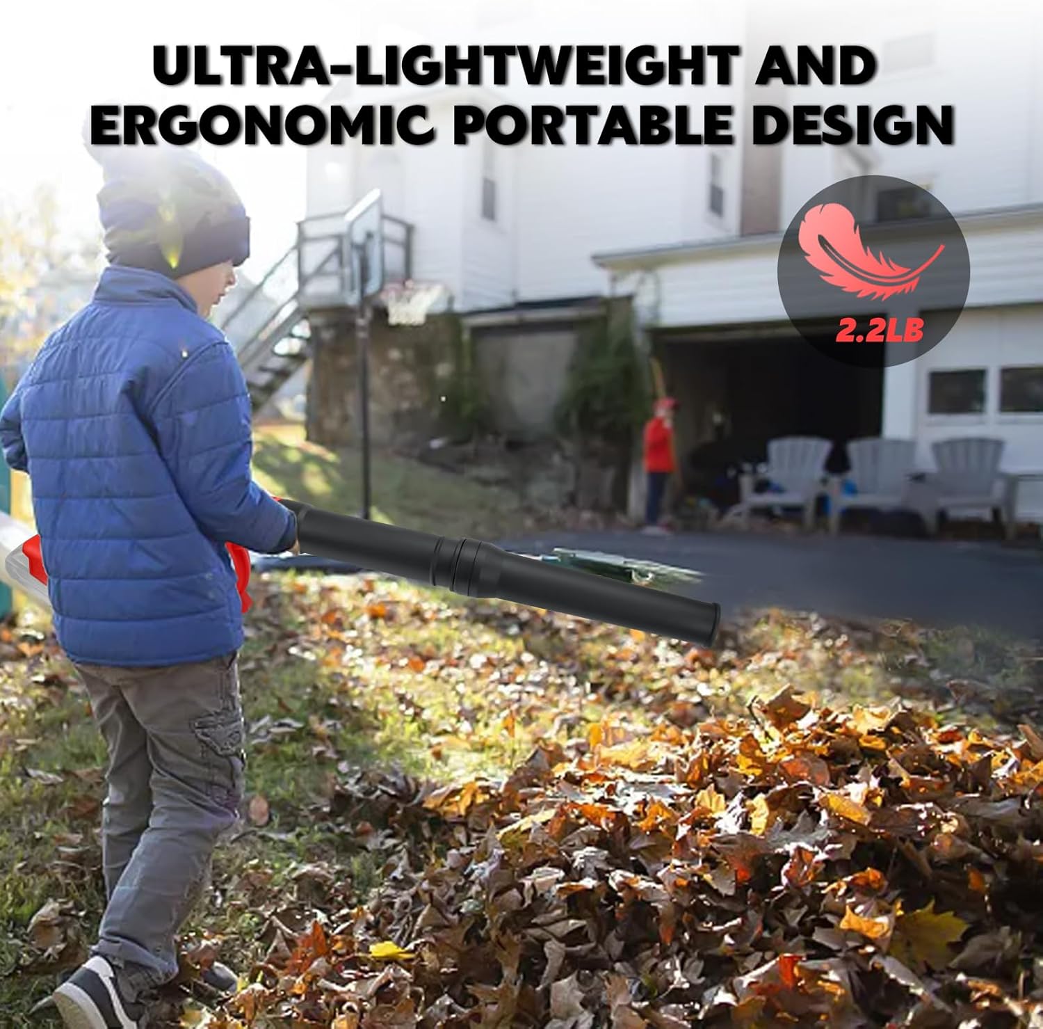 Cordless Leaf Blower for Milwaukee 18V Battery with Brushless Motor, 6 Variable Speed Up to 180MPH, 2-in-1 Blower & Vacuum, Handheld Electric Blowers or Lawn Care/Dust(No Battery)