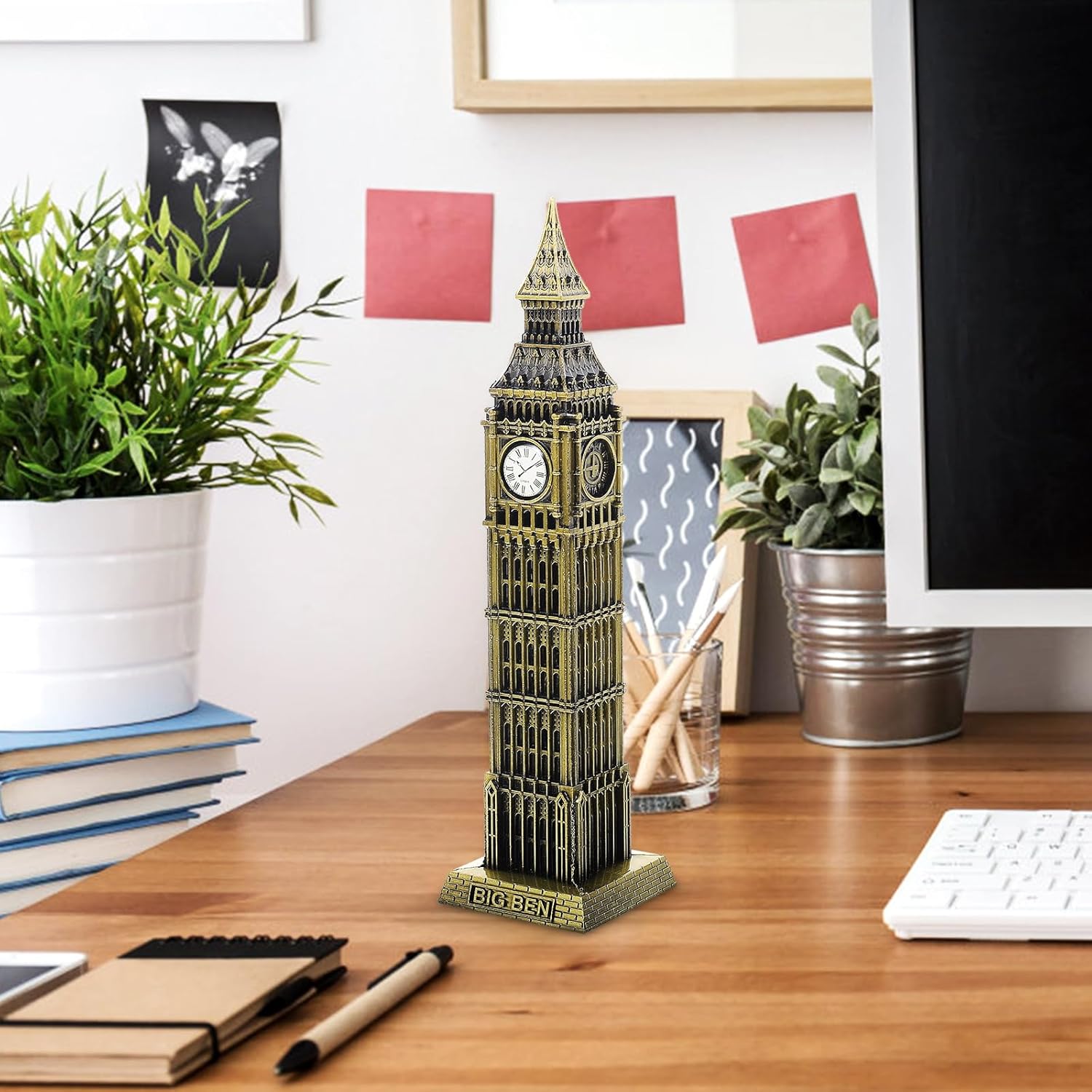 Big Ben Statue Architecture Model England Big Ben Clock Tower Statue Collectible Figurine Tourism Souvenir Desktop Decoration - Image 3