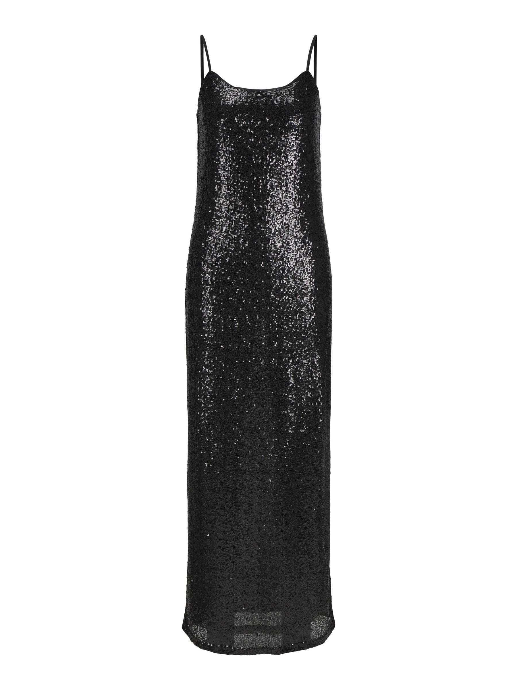 Jack & Jones Jxmia Sequin Dress WVN Dress for Women, Black/White, XS