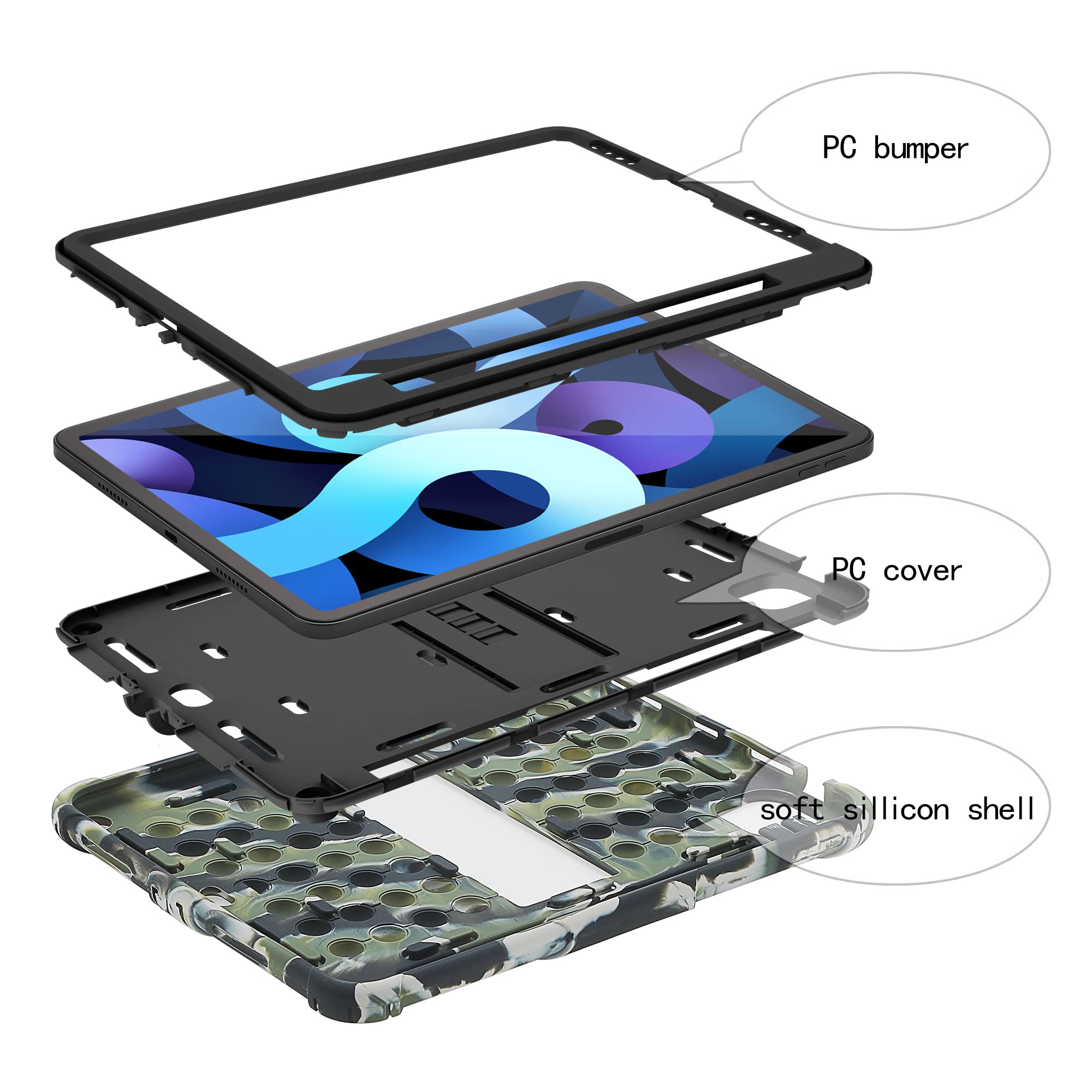 Amazon.co.jp: XZC ケース iPad Air 5 10.9インチ 2022 / iPad Air 4