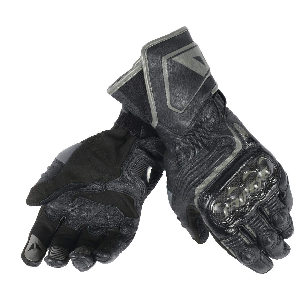 Dainese 1815853_P75_L Guantes para moto, Negro/Fluo Rojo, L