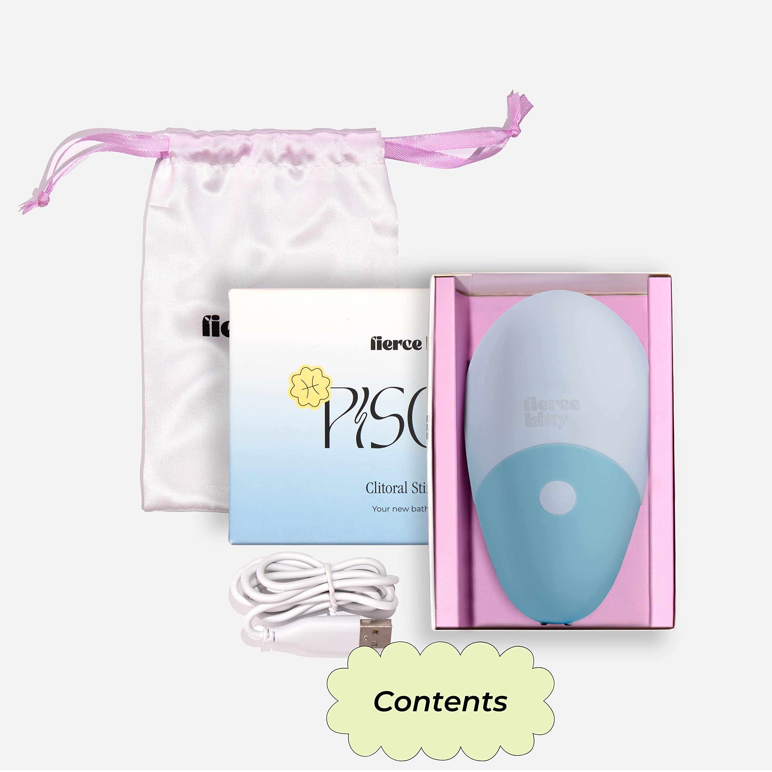 "Fierce Kitty Pisces stimolatore clitorideo – Vibratore impermeabile e ricaricabile per il clitoride per migliorare il piacere, perfetto per principianti e utenti esperti