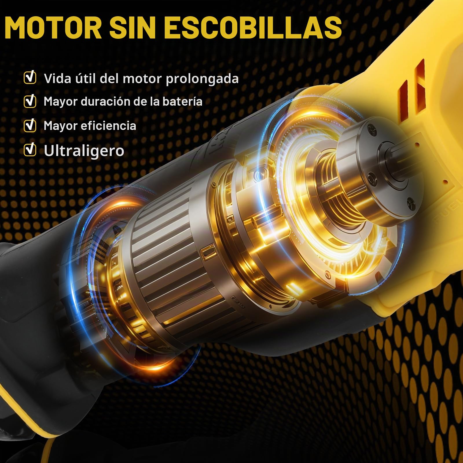 WingFly Sierra sable inalámbrica para Dewalt 18 V, 20 V batería, Sierra Alternativa profesional con 4 hojas, 3500 rpm, Sierra Recíproca Eléctrica con Velocidad Variable