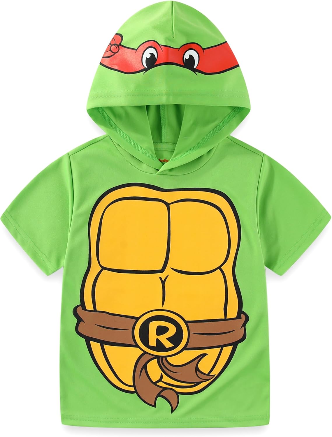 Nickelodeon Teenage Mutant Ninja Turtles Boys Hooded Shirt and Short Set for Toddler and Big Kids - Image 2