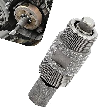 1 PC Flywheel Puller, Stainless Steel Fly Wheel Puller Tool, 24mm & 27mm Flywheel Stator Puller, for Gy6 CG25 JH70 SG50 50cc-150cc or other 50cc-150cc engine Black