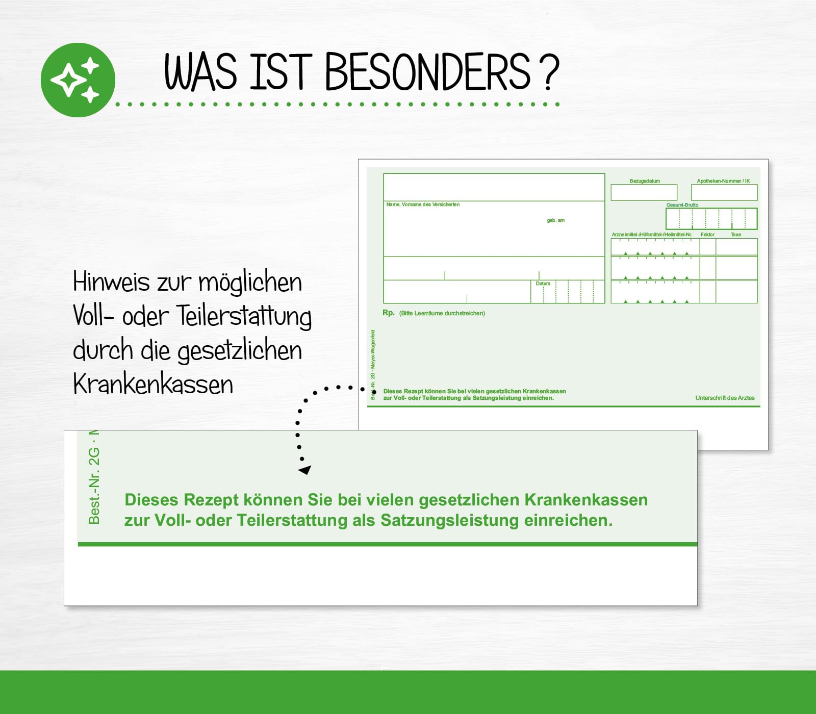 Meyer-Wagenfeld Grüne Privatrezepte - 100 Blatt DIN A6 Für Ärzte Und Heilpraktiker