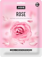 JAQULINE USA Rose Sheet Mask | Zero Paraben and Sulphate | Biodegradable | Lightweight | Hydrating and Skin Firming