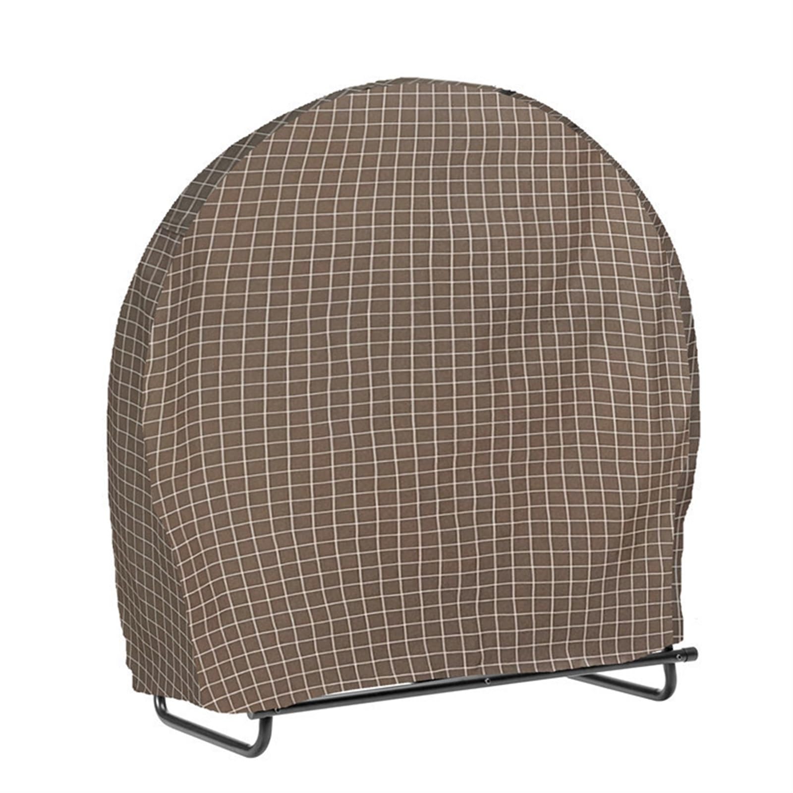 Funda Para Estantería De Leña Cubierta protectora for leña redonda, portátil, impermeable, for exteriores, for patio, chimenea, cubierta for leña for el hogar Cubierta Para Estante De Leña(Brown)