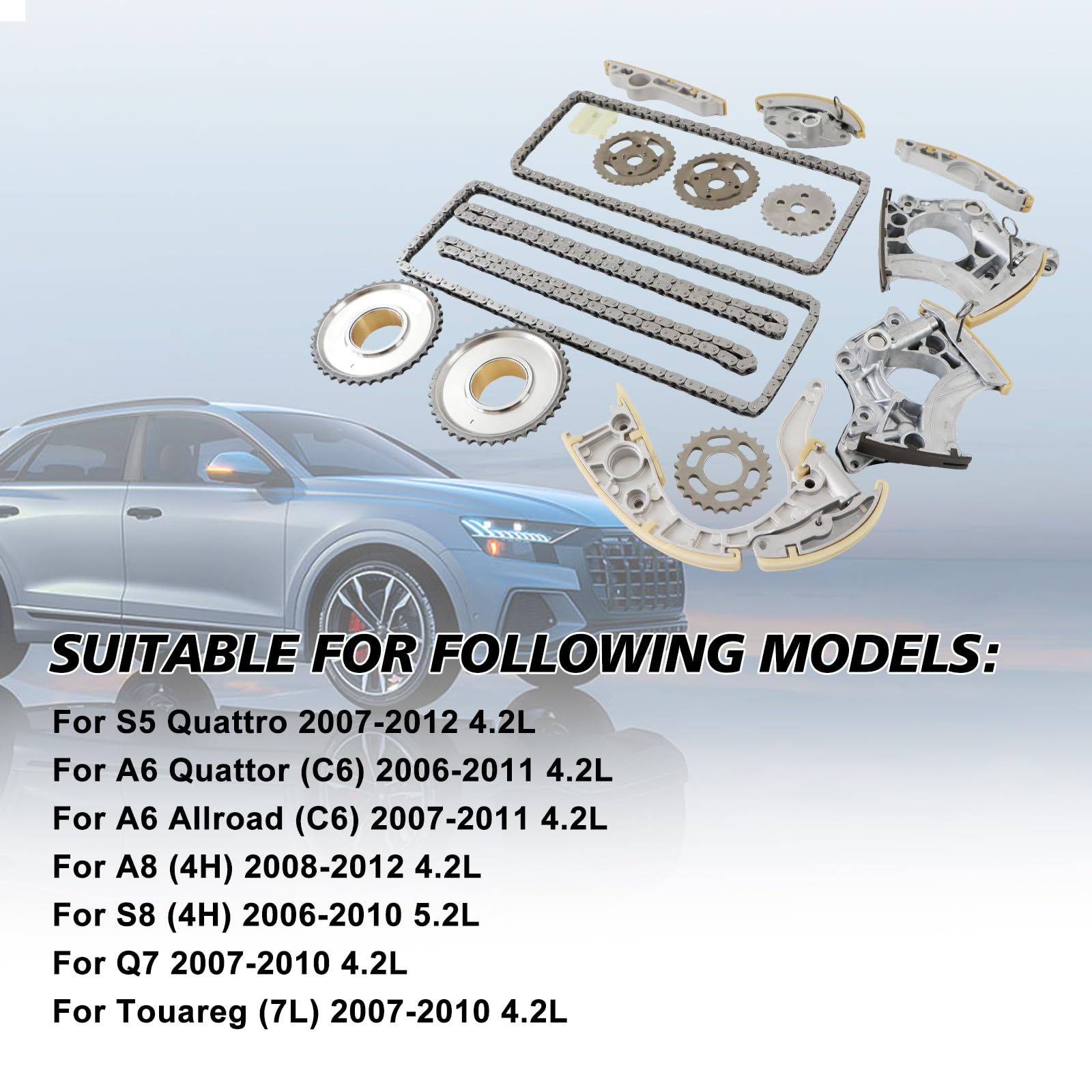 Audi Accessories Pack Of 12 Engine Timing Chain Kit Tensioner