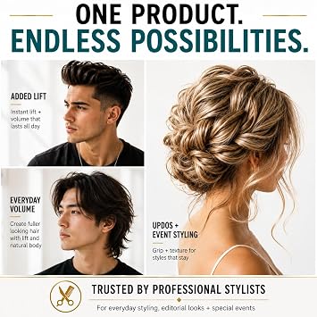Uplift's Texture Dust: Boosts Volume & Lift for Fuller, Textured Styles with a Natural, Matte Finish - A Hair Styling Powder for Men & Women, 0.75 oz.