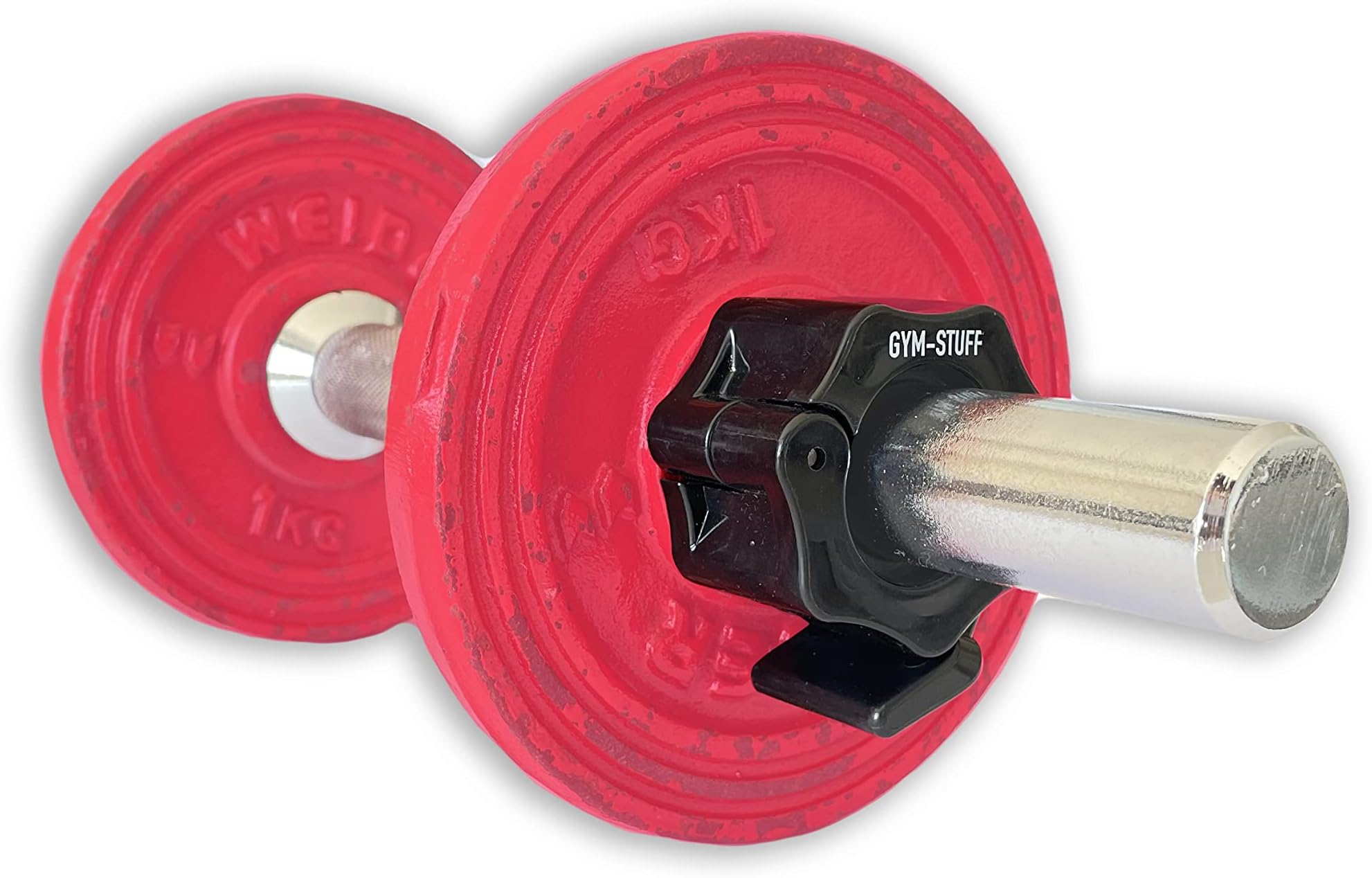 PROTONE 2" or 1" olympic barbell clips - locking clamp collars with quick release clips 5cm or 2.5cm for weight lifting