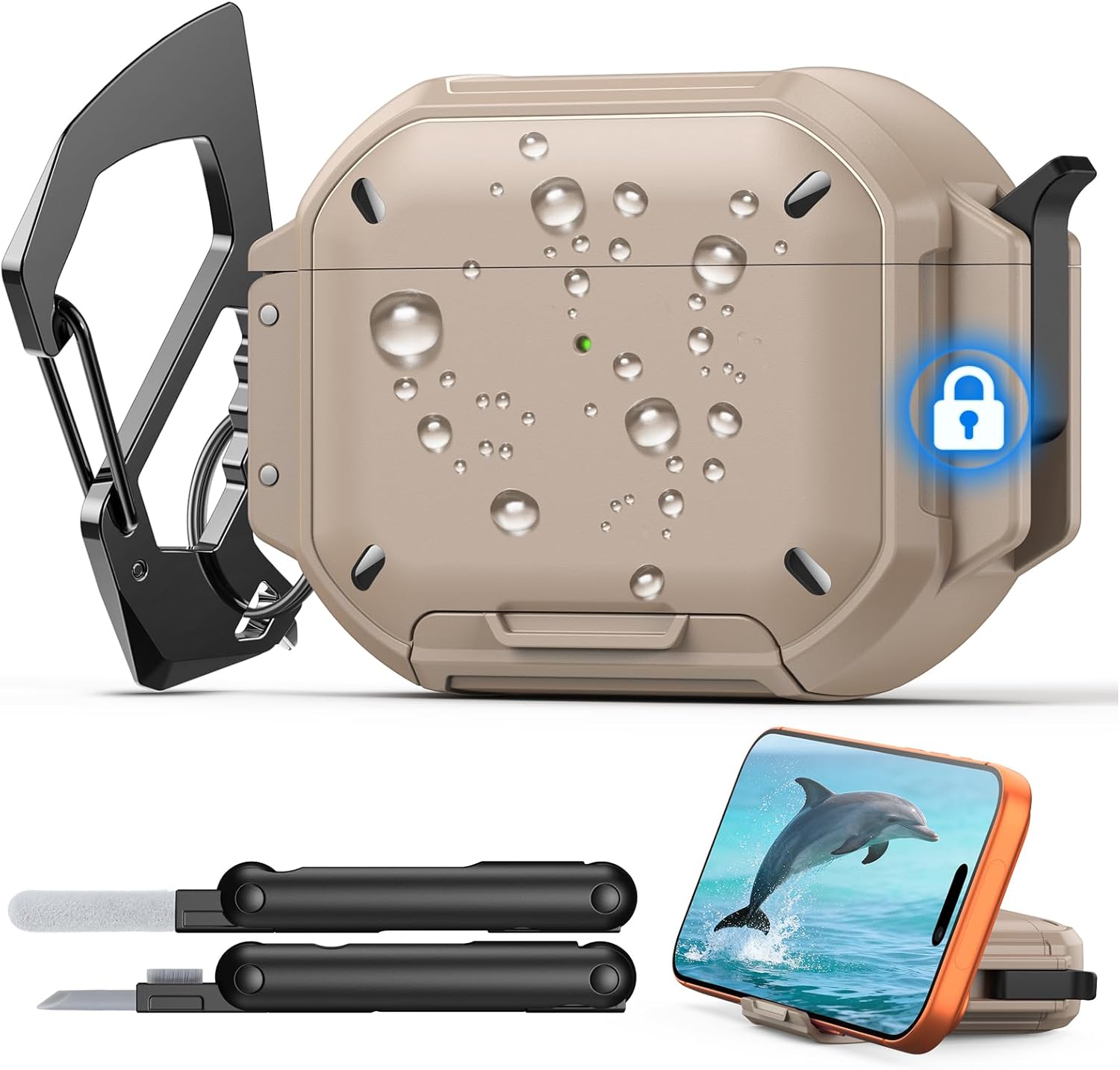 MoKo Waterproof AirPods Pro 3 Case - Military-Grade Protection