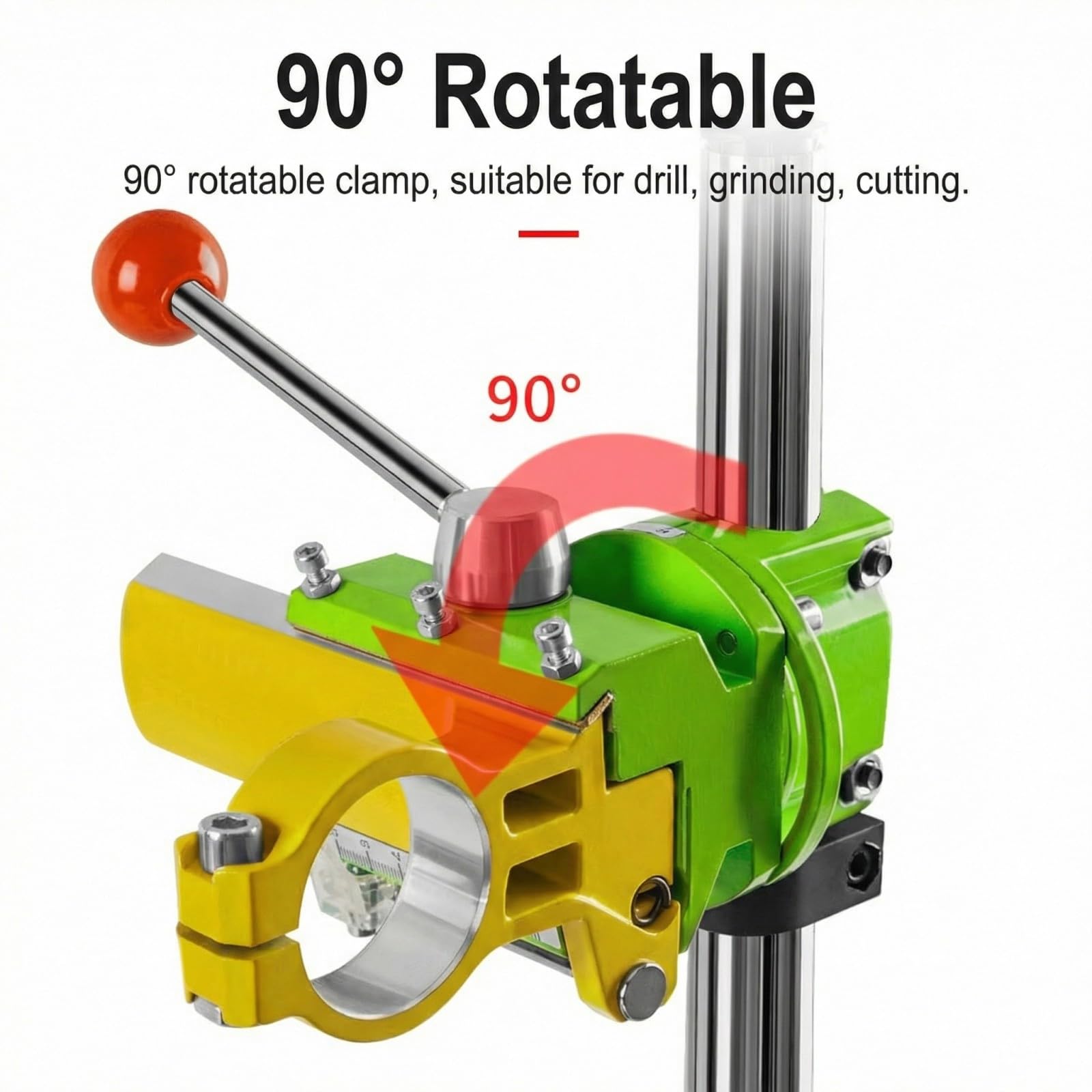 Soporte universal para taladro con escala deslizante y base antideslizante para operaciones de perforación seguras y estables, soporte de taladro eléctrico
