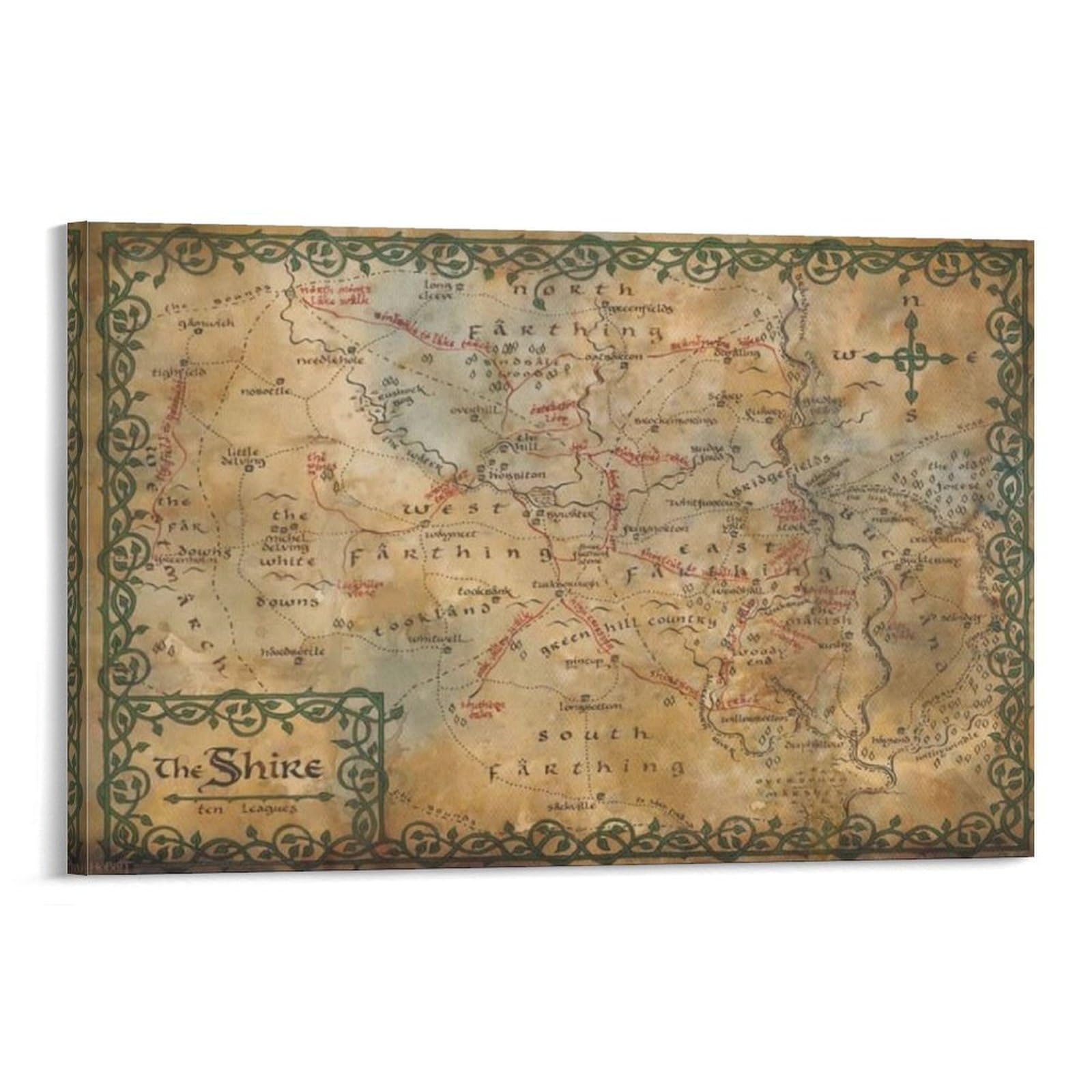 Close Up Lord of the Rings Poster Ap of iddle earth (dark) (91,5c x