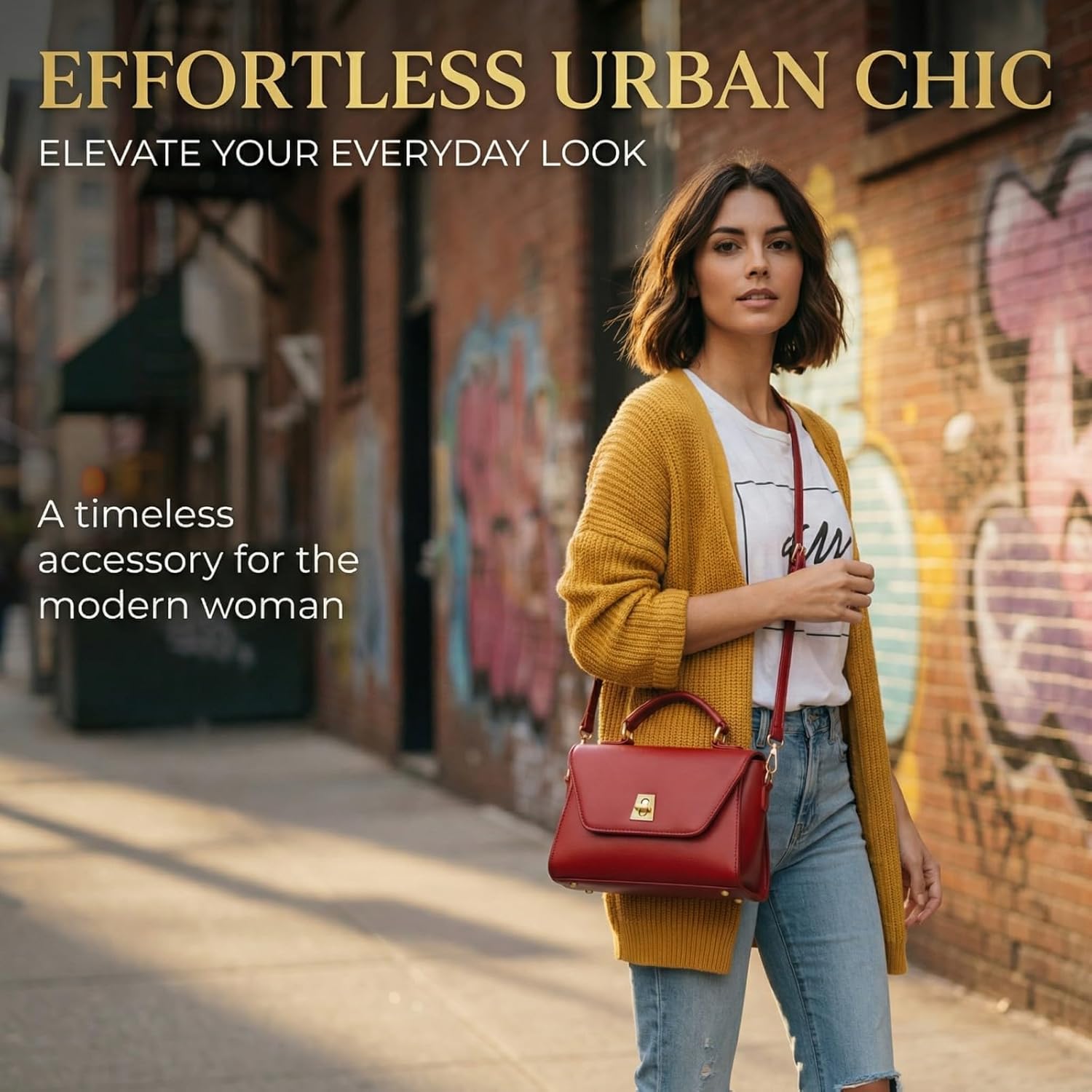 Shoulder Bags Retro Classic Purse Clutch Shoulder Simple HandBag with Zipper Closure Crossbody for Women - Image 5