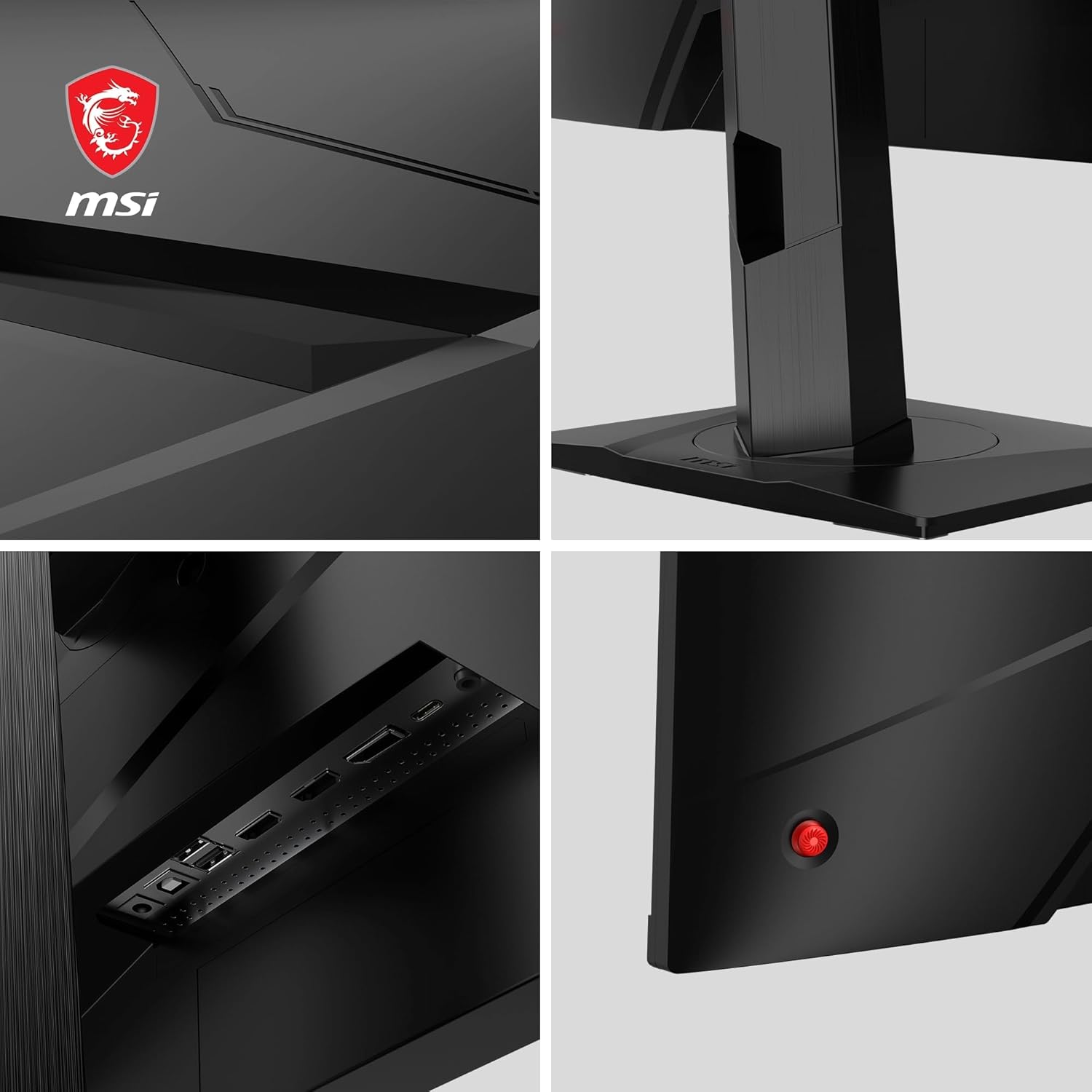 MSI mag 274UPF – Monitor Gaming de 27″ 4K UHD (3840×2160) – Panel Rapid IPS, 144 Hz / 1ms, 16:9, Compatible con G-Sync, Soporte Ajustable/VESA – Display Port 1.4a & HDMI 2.1 & Puerto Tipo C 5