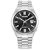 Men's Automatic Tsuyosa Sport Luxury Watch, Silver-Tone Stainless Steel Bracelet and Case, 3 Hand and Date, 42 Hour Power Reserve
