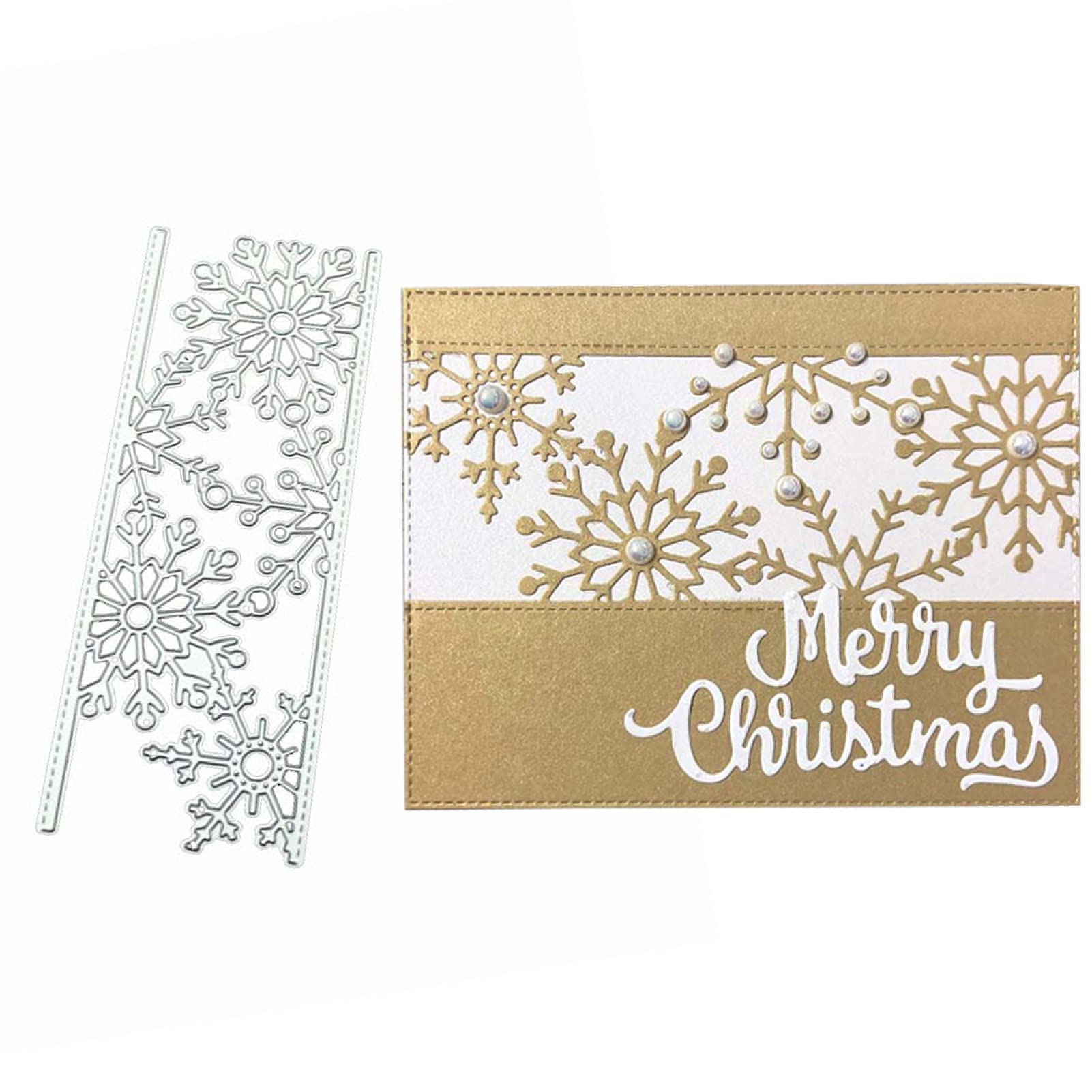 Fustella in metallo a forma di fiocco di neve per scrapbooking, fustelle per la creazione di biglietti, stencil in metallo per scrapbooking, strumento