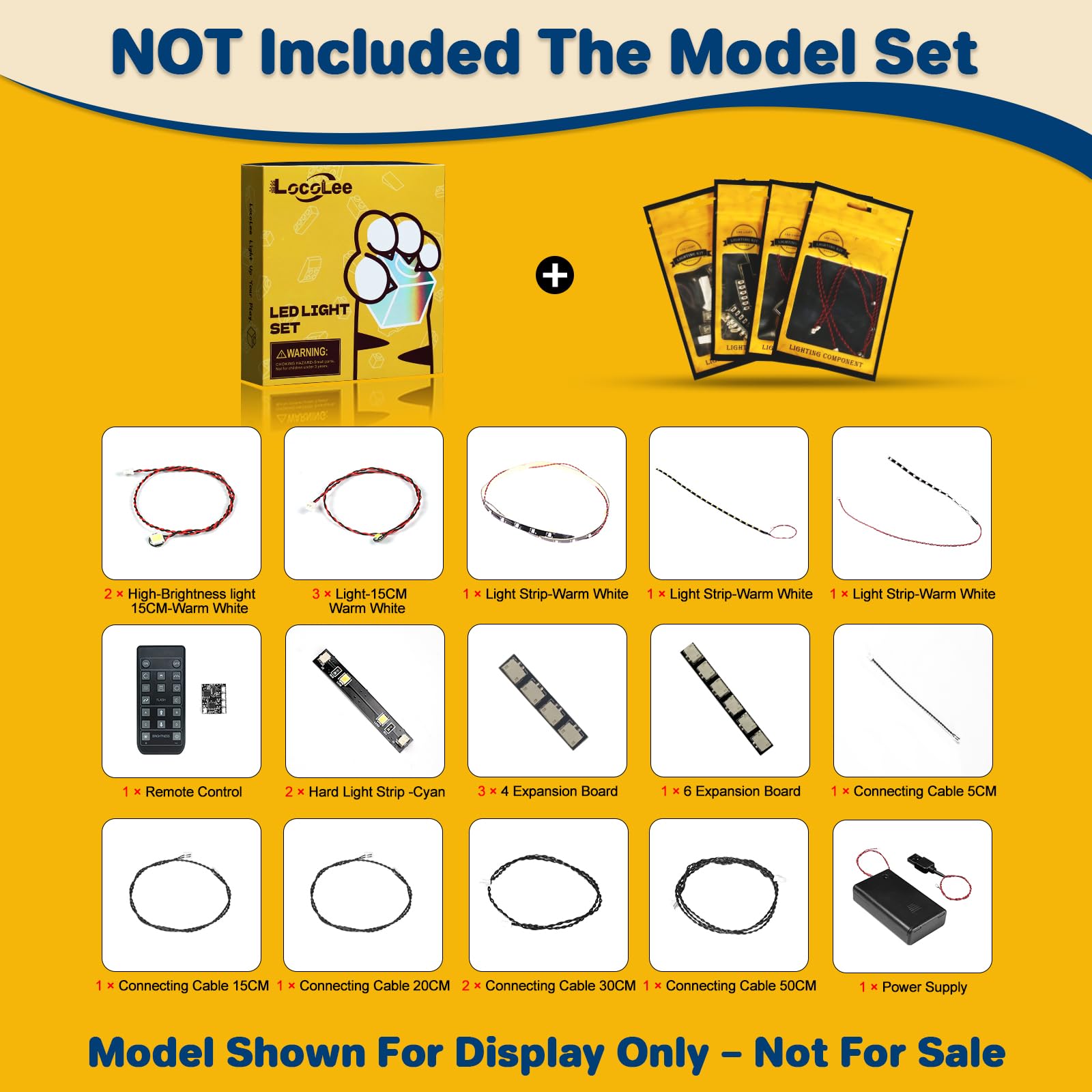 LocoLee RC LED Light Set Compatible with Lego 21064 Paris - Image 4