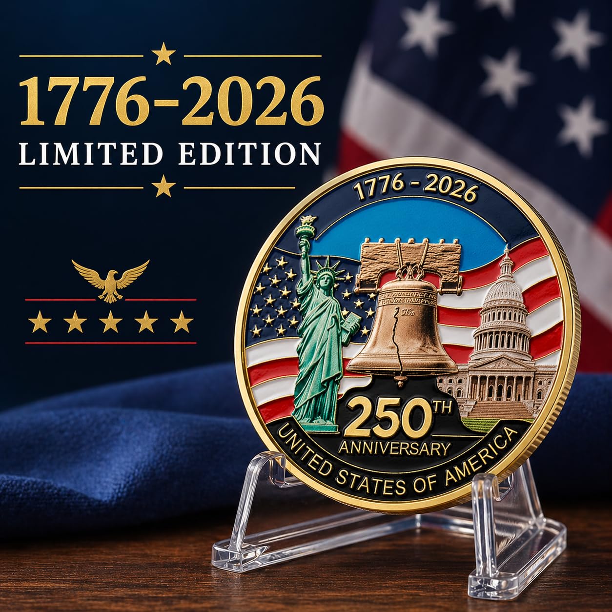 Amazon.co.jp: 1776年~2026年 アメリカ250周年記念コイン : ホビー