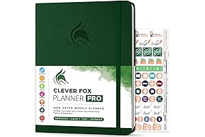 Clever Fox Planner 2024: Unlock Productivity & Achieve Goals with Our Weekly & Monthly Planner