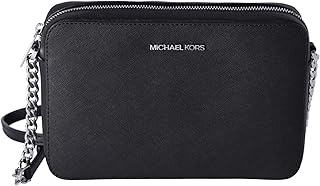 Michael Kors Bolso cruzado de hombro Saffiano de cuero mediano Jet Set