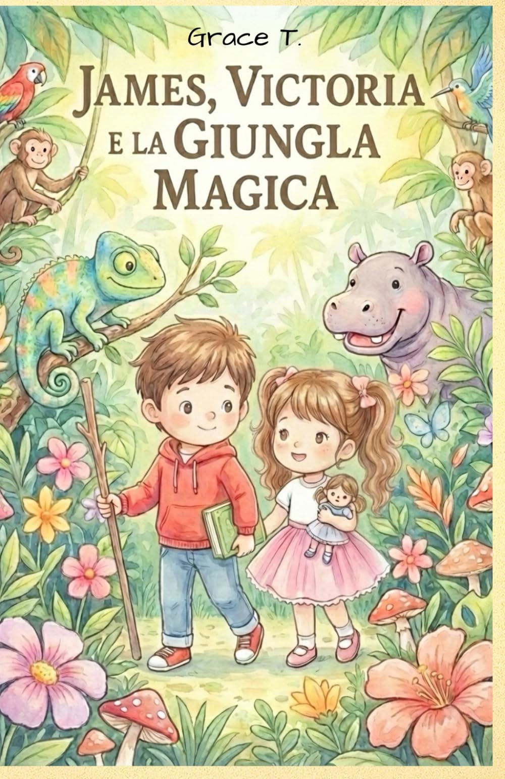 James, Victoria e la Giungla Magica.: Una fiaba illustrata di coraggio, amicizia e magia nella giungla
