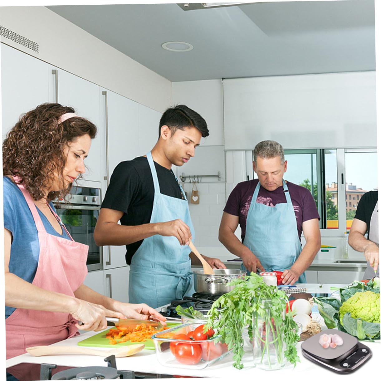 PRETYZOOM Balance Cuisine Numérique en Acier Inoxydable, Précision 10 Kg/1 G, Légère, Cuisine et Bijoux