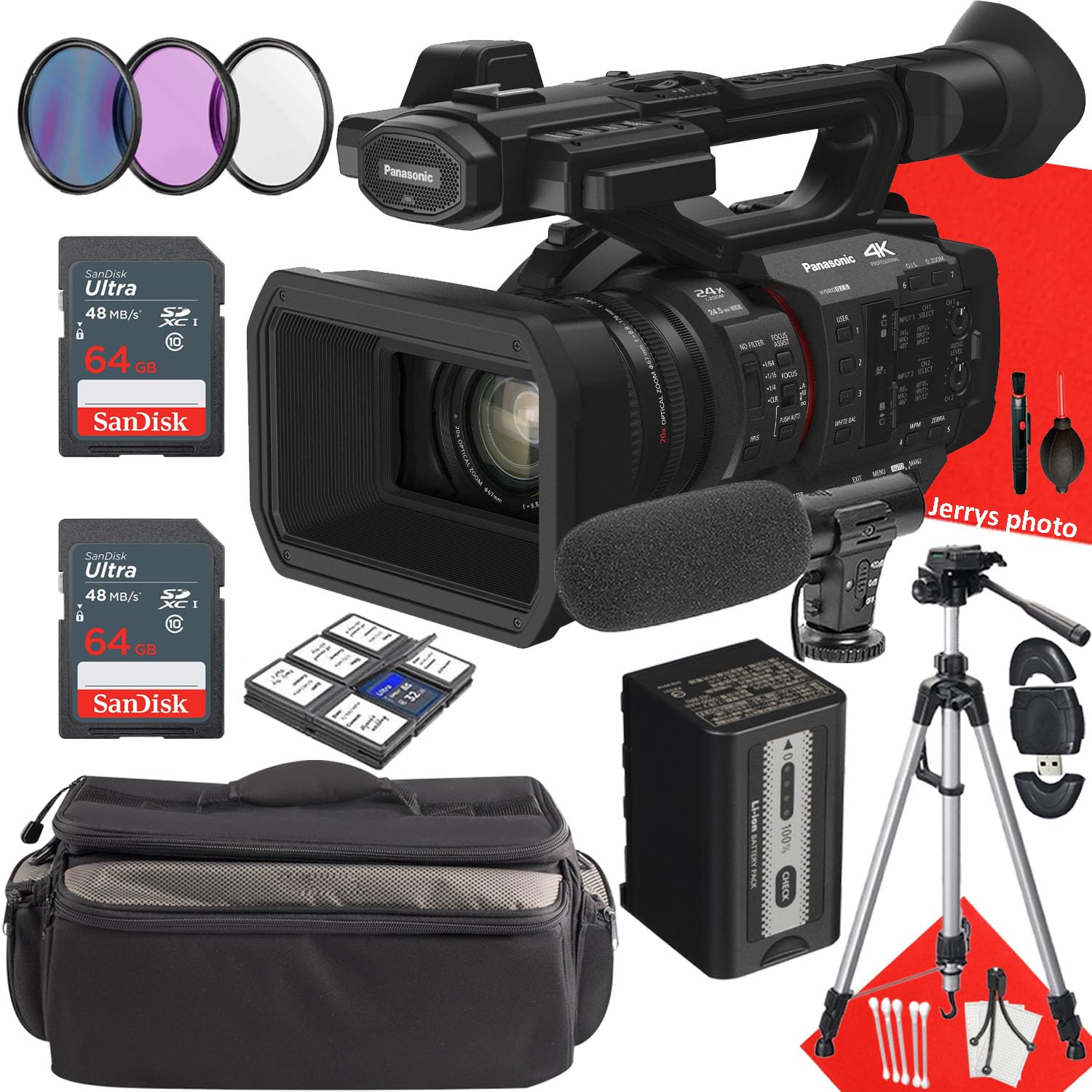 Amazon.com : Panasonic HC-X2 4K Camcorder + 2PC 64 GB Memory +