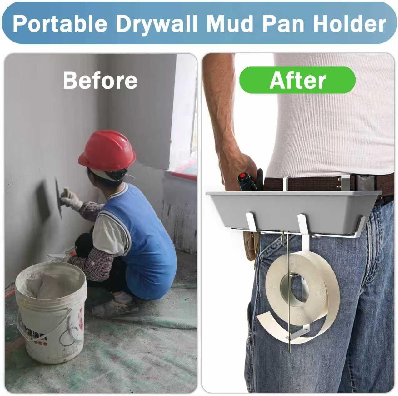 woiron Drywall Mud Pan Holder and Tape Spool Holder