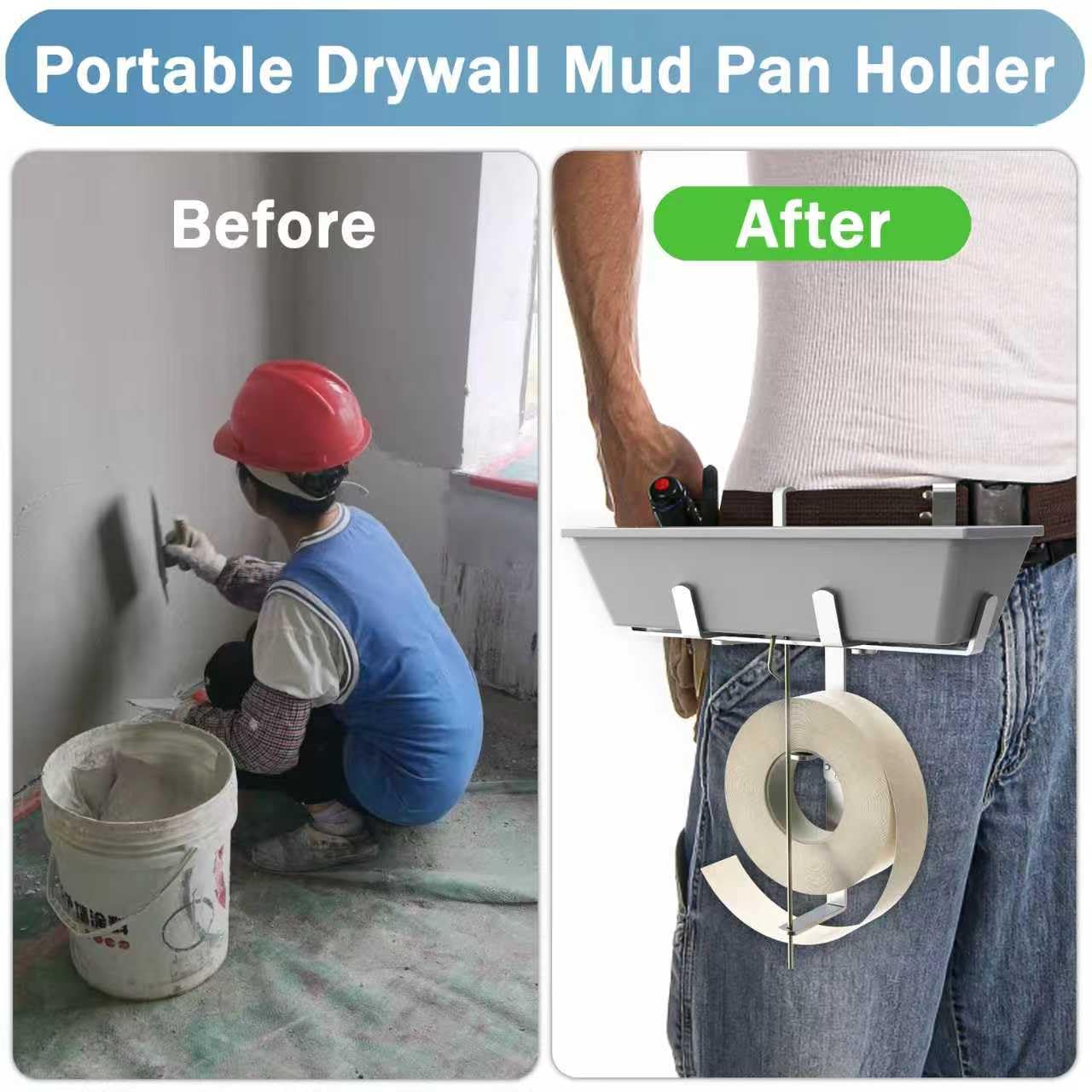 woiron Drywall Mud Pan Holder and Tape Spool Holder — Amazon image 5