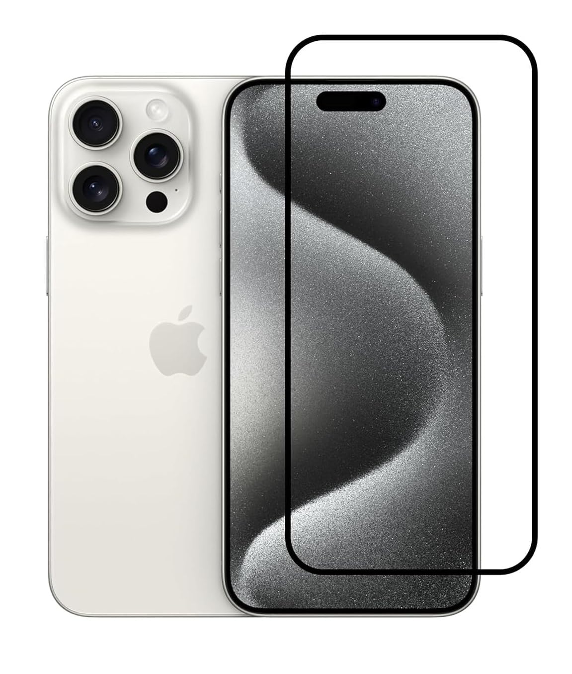 ZubitechScreen Protector for iPhone 16 Pro Max tempered Glass Screen Protector 9H hardness Scratch Resistance iPhone 16 Pro Max edge to edge glass Tempered Glass (6D, iPhone 16 Pro Max)