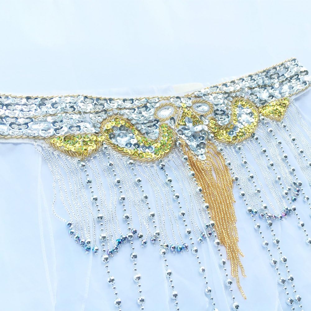 ROYAL SMEELA Belly Dance Costume Set for Women Belly Dance Bra and Belt Chiffon Dancing Skirts Professional Outfit 3pcs